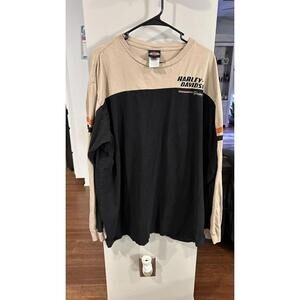 Harley-Davidson Men's Long Sleeve Colorblock Shirt Size 3XL